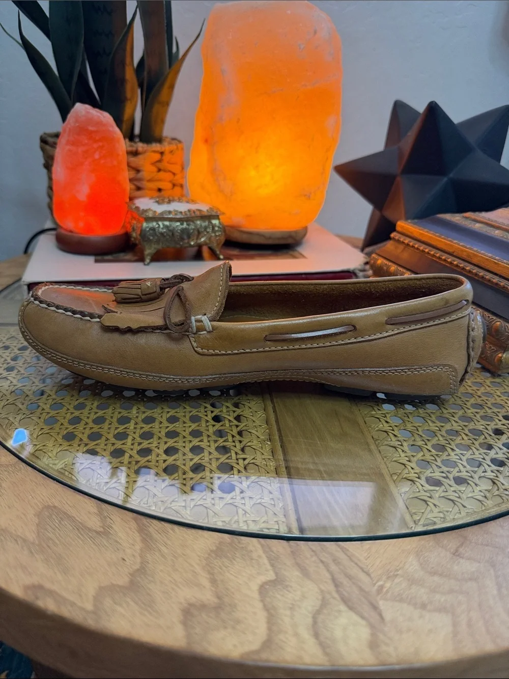 Vintage Orvis Leather Tassel Loafers Brown Kiltie Moccasins Size 10
